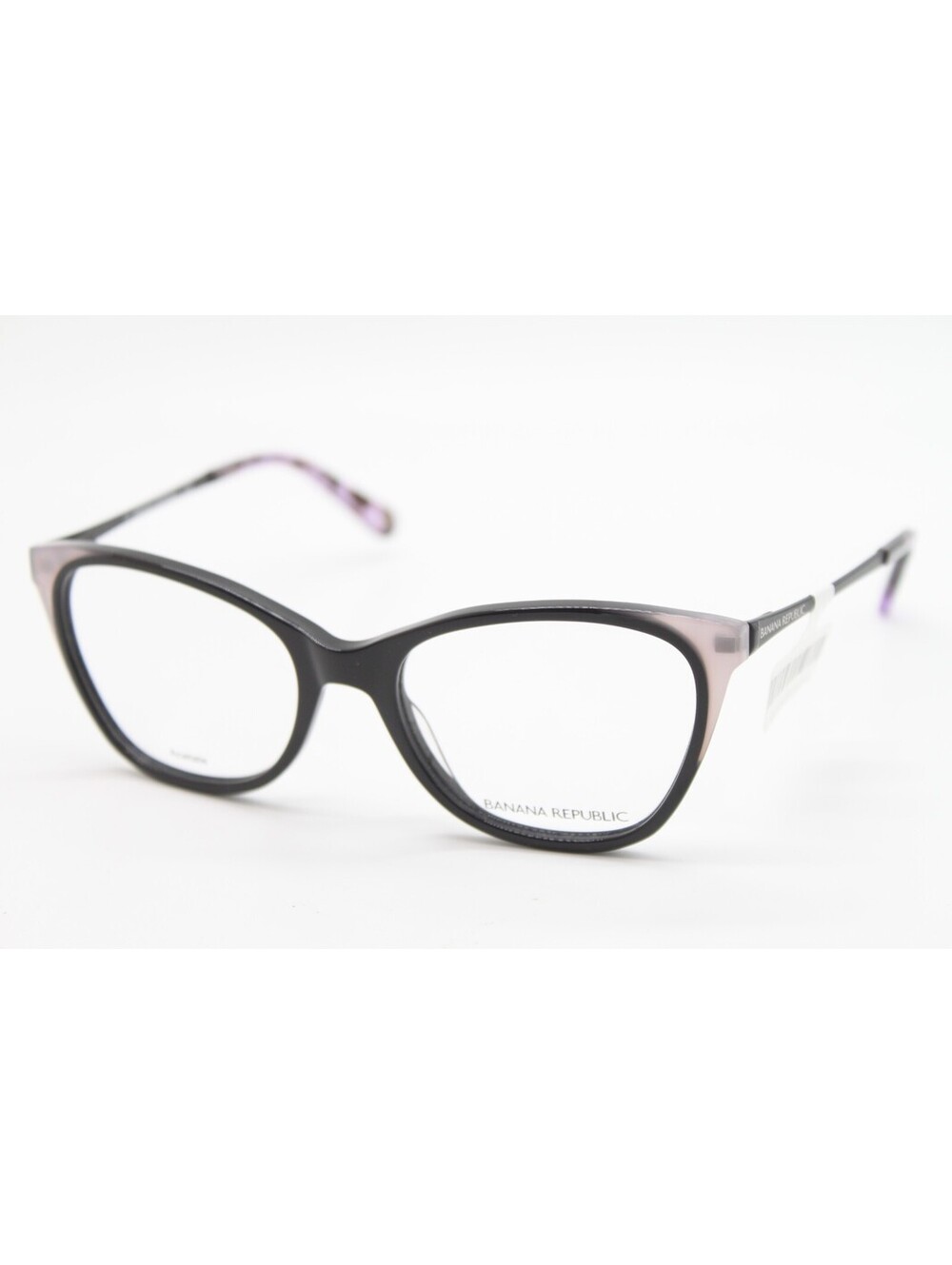 NEW BANANA REPUBLIC MARCIA 807 BLACK PURPLE AUTHENTIC EYEGLASSES 52-18